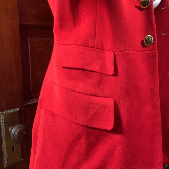 RALPH LAUREN PURPLE LABEL RED WOOL RIDING EQUESTRIAN HUNTING JACKET COAT - Picture 8 of 16